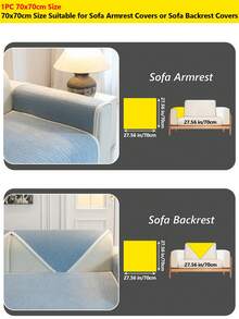 1PC Minimalist Style Chenille Four-Season Universal Anti-Slip Sofa Cushion, Anti-Slip Pet Anti-Dirt Seat Pad, Suitable For 1-4 Seater Sofa Decoration And Protection, Machine Washable - Multicolor - View 48