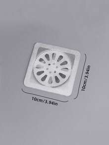 10/30/50pcs Bathroom Hair Filter, Disposable Shower Drain Hair Catcher, Mesh Hair Stopper, Bathroom Kitchen Anti-Clogging Anti-Cockroach Insect Floor Drain Sticker, Suitable For Bathroom, Kitchen Drain - Floor Drain Filter Sticker - View 3