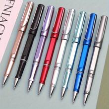 8pcs Metallic Texture Neutral Pens, Clear And Smooth Writing, 0.5mm Tip, Suitable For High-End Business Meetings, Office And School Supplies - Metal Texture - View 1
