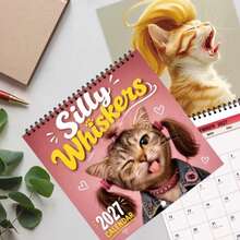 1 buah Kalender Kucing Lucu 2027, Cocok untuk Pecinta Kucing, Dapat Digunakan untuk Perencanaan Jadwal Harian/Mingguan/Bulanan di Rumah, Kantor, Sekolah, Hadiah Ideal untuk Natal, Pernikahan, Ulang Tahun - Berbagai gaya - View 1