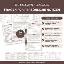Spiral Notebooks For German Language Self Reflection With Guided Writing Prompts, Emotion And Values Lists, Gratitude, Daily Check Ins, Personal Boundaries, Self Care, Thought Patterns, Activities And Notes - A5 - View 6