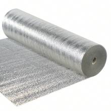 Geezy Radiator Foil 4m X 50cm - 3mm Thick Reflective Insulation Roll, Heat Deflector Panel, Thermal Efficiency, Aluminium Insulation Foil For Behind Radiators, Homes & Offices - one-size - View 7