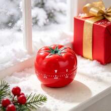 Vintage Tomato Mechanical Timer, Silent Metal Kitchen Countdown Timer, Multi-Use For Cooking Baking Study Homework, Table Decoration, Perfect Present For Christmas, Mother's Day, Housewarming, New Year, Dorm Supplies - Multicolor - View 4