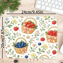 1pc Cute Fruit Basket Print Desk Mat, Decorative Makeup Mat, Nail Art Table Pad, Non-Slip Large Table Protector For Bedroom Vanity S/M/L/XL - View 6