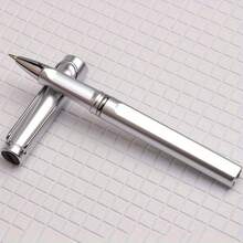 8pcs Metallic Texture Neutral Pens, Clear And Smooth Writing, 0.5mm Tip, Suitable For High-End Business Meetings, Office And School Supplies - Metal Texture - View 8