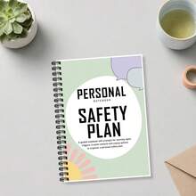Spiral Notebooks For Personal Safety Planning, English Edition With Guided Pages For Personal Cues, Warning Signs, Trusted Contacts, Places, Support Notes, Goal Steps, Accomplishment Lists, Body Signals And Feelings Tracking - A5 - View 5