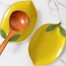 1/2 Pcs. Lemon Yellow Ceramic Spoon Rest - Ceramic Spoon Holder, Suitable For Stove Top, Elegant Kitchen Utensil Storage, Heat-Resistant Tableware Tray, Countertop , Dishwasher , Ideal Gift For Wedding, Housewarming And Other Occasions. - Multicolor - View 6