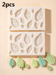 Rose Flower Leaves Making, Mini Fondant Leaf Shape Molds Silicone Nonstick For Cake Decoration Chocolate Candy Small Tiny Leaves Baking Moulds Sheet Mat - Light Grey - View 6