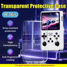 1pc Transparent TPU Protective Case, Compatible With R36S Handheld Game Console, Ultra-Thin Soft Shell, Shockproof, Scratch-Resistant, Anti-Fingerprint, Snug Fit, Easy Installation And Removal, Full Access To Buttons And Charging Port, Game Accessory - View 2
