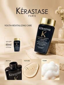 Kérastase Chronologiste Revitalizing Repair Shampoo 80ml Ukuran Travel, Menutrisi dan Memperbaiki Rambut Kusam dan Rusak - Berlian Hitam - View 5