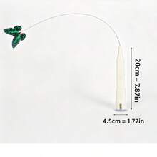 2-In-1 Electric Pet Butterfly Cat Teaser Toy With Suction Cup Base, Stand And Handheld Modes, Automatic Rotating Cat Wand, Hands-Free Indoor Interactive Toy For Cats, Self-Entertainment And Boredom Relief, Dual-Mode Automatic Rotating Butterfly Cat Toy, Suitable For All Cats - View 11