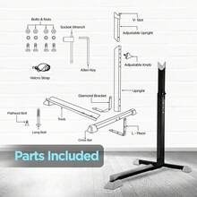 Bike Stand Vertical Portable Space-Saving Bicycle Rack Storage Adjustable Height - 22*30*23.5inch - View 5