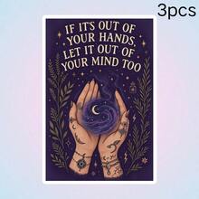 1pc/3pcs Mysterious Dark Magic Style Soul Healing Stickers, Let Go Of Inner Conflict And Release, Atmospheric Decorative Stickers - Waterproof Vinyl Stickers - Durable Matte Surface, Self-Adhesive Bumper Stickers, Suitable For Cars, Windows, Laptops, Trucks, Water Bottles - Multi-Functional Durable Design, Car Stickers - one-size - View 11