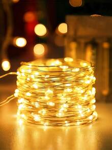 100 Led 10M Plastic String Light, Funny Extendable Decorative Light For Home-Home Decoration-Christmas Decoration-House Decoration-Christmas Gift - A - View 2