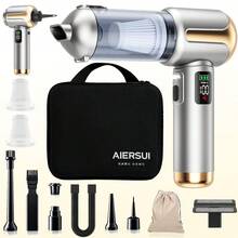 4-In-1 Car Vacuum Handheld Cordless Vacuum Cleaner 3-Speed Suction Modes Adjustable Portable Mini Cordless Cleaner 16000PA High Power Strong Suction, USB Rechargeable, Durable Design, Quick Dust Removal, Compact And Portable.11.1V 2000mAh - Cordless - One-click Dust Disposal - View 1