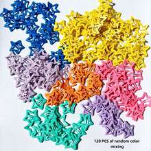 10/20pcs Colorful Star Hair Clips, Macaron BB Clips, Sweet Hair Accessories Set, Party Favors Y2K Style - Multicolor - View 13