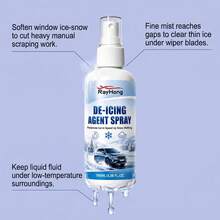 rayhong Snow And Ice Melting Spray, Ice Softening Multi-Surface Fine Mist Spray, Portable Car Spray, Weakens Ice And Snow Adhesion On Frozen Surfaces, Suitable For Car Windows, Rearview Mirrors, Locks, Glass And More, Essential Winter Car Accessory, Simplifies Winter Morning Window Cleaning, Gift For Family And Friends, Christmas Gift - A - View 7