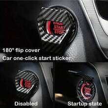 Car Engine One-Touch Start/Stop Button Cover Ignition Switch Decorative Cover Car Accessories Anti-Scratch Universal Button Decorative Ring - Start Button Protective Cover - View 7