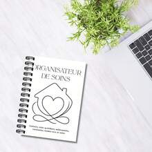 Spiral Notebooks, French Caregiver Log Journal For Daily Care Notes, Appointments, Medication, Vital Signs, Meals, Tasks, Bills And Important Notes - A5 - View 5