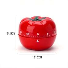 Vintage Tomato Mechanical Timer, Silent Metal Kitchen Countdown Timer, Multi-Use For Cooking Baking Study Homework, Table Decoration, Perfect Present For Christmas, Mother's Day, Housewarming, New Year, Dorm Supplies - Multicolor - View 11