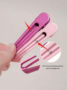 15pcs Girls Gradient Pink & Rose Red Rabbit Ear Bow Sweet Princess Side Hair Clips, Bangs Clips, Loose Hair Clips, BB Clips, Hair Clips Accessories, Straight Clips, Autumn - Multicolor - View 5
