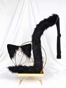 Plush Cat Costume Set Two Pieces Multi-Color Optional Dress-Up Props Cat Headband Party Stage Halloween Costume - Set - View 7