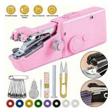 Portable Handheld Sewing Machine, Includes DIY And Travel Accessories, For Clothing Repair, With Accessory Bag (AAA Batteries And Fabric Not Included) - Multiple Styles - View 15