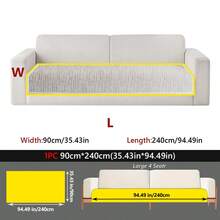 1PC Minimalist Style Chenille Four-Season Universal Anti-Slip Sofa Cushion, Anti-Slip Pet Anti-Dirt Seat Pad, Suitable For 1-4 Seater Sofa Decoration And Protection, Machine Washable - Multicolor - View 31
