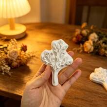 Large Eucalyptus Leaf Shaped Ceramic Clay Stamp Set, Minimalist Design With Artistic Flair, Suitable For Creating Ceramic Plates, Ceramic Cups Or Other Ceramic Decorative Hangings, Even Beginner Ceramic Artists Can Create Exquisite Artworks - 1 White - View 10