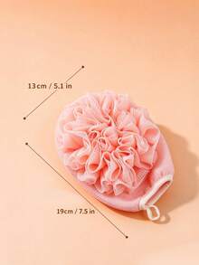 2-In-1 Bath Glove With Exfoliating And Foaming Mesh, One Side For Dead Skin Removal And Other Side For Rich Foam, All-In-One Bath Sponge Glove, Suitable For Home Shower, Blue For Men, Pink For Women, Double-Sided Cleaning, Practical Bathroom Essential - View 8