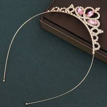 1pc Girls Rhinestone Crown Princess Headband, Fairy-Like Hair Accessory For Performance, Birthday, Festival, Growth Gift, Suitable For Women, All Seasons, Wearable - Multicolor - View 15