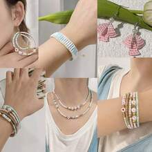 Aksesori Perhiasan Manik-Manik Kecil Warna Pink, DIY Kreatif Membuat Gantungan Ponsel, Kalung, Anting, Perhiasan Buatan Tangan, Bahan Manik-Manik 15 Kompartemen - MultiWarna - View 4