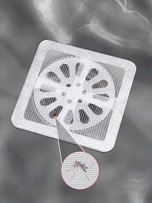 10/30/50pcs Bathroom Hair Filter, Disposable Shower Drain Hair Catcher, Mesh Hair Stopper, Bathroom Kitchen Anti-Clogging Anti-Cockroach Insect Floor Drain Sticker, Suitable For Bathroom, Kitchen Drain - Floor Drain Filter Sticker - View 7