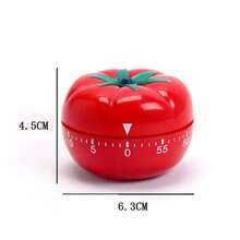 Vintage Tomato Mechanical Timer, Silent Metal Kitchen Countdown Timer, Multi-Use For Cooking Baking Study Homework, Table Decoration, Perfect Present For Christmas, Mother's Day, Housewarming, New Year, Dorm Supplies - Multicolor - View 12