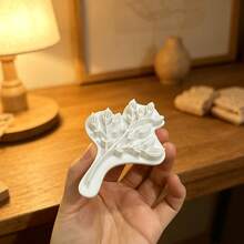 Large Eucalyptus Leaf Shaped Ceramic Clay Stamp Set, Minimalist Design With Artistic Flair, Suitable For Creating Ceramic Plates, Ceramic Cups Or Other Ceramic Decorative Hangings, Even Beginner Ceramic Artists Can Create Exquisite Artworks - 1 White - View 3