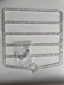 1/2‑Pcs Claw Clip Storage Holder, 5‑Compartment Design Hair Accessory Organizer For Women, Simple Transparent Hanging No‑Assembly Rack, For Storing Hair Bands, Hair Clips, Hair Hoops & Hair Decorations - Clear - View 8