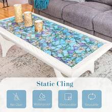 Opaque Decorative Window Film Privacy Static Cling Window Decal Removable 3D Stained Window Sticker For Glass Door Home Car - 1PC - View 4