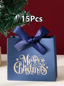 15pcs Christmas Gold Foil Square Gift Boxes/Creative Gift Boxes - Premium Gold Foil Christmas Merry Snowflake Pattern Gift Boxes - View 13