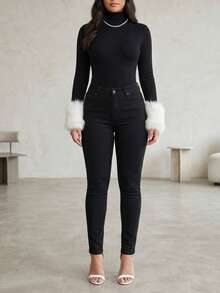 Women Jeans - Black - View 1