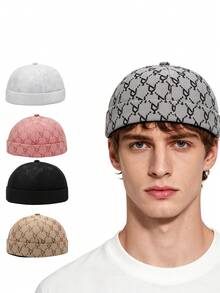 1pc Unisex Skull Bucket Hat, Vintage Fitted Hat, Adjustable Bucket Hat, Retro Hip-Hop Street Style - Multi-color - View 2
