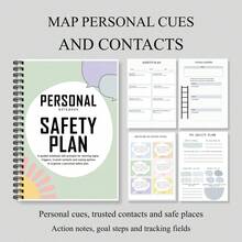 Spiral Notebooks For Personal Safety Planning, English Edition With Guided Pages For Personal Cues, Warning Signs, Trusted Contacts, Places, Support Notes, Goal Steps, Accomplishment Lists, Body Signals And Feelings Tracking - A5 - View 6