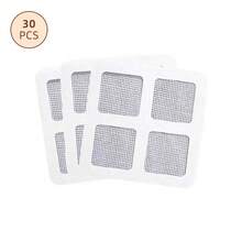 10/30/50pcs Bathroom Hair Filter, Disposable Shower Drain Hair Catcher, Mesh Hair Stopper, Bathroom Kitchen Anti-Clogging Anti-Cockroach Insect Floor Drain Sticker, Suitable For Bathroom, Kitchen Drain - Floor Drain Filter Sticker - View 10