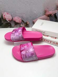 2026 New INS Fashion Women's Slippers, High Elastic Rubber Sole, Versatile Comfortable Commuting Lightweight All-Season Wear-Resistant Casual Walking Shock-Absorbing Slippers - Magenta - View 9