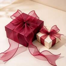 Cinta de gasa con cola de pez de 4cm/6cm, lazo floral, cinta de satén para regalo, cuerda decorativa para fiesta de vacaciones, cinta floral, cinta decorativa de gasa ondulada para empaquetado de ramos de flores frescas, accesorios de decoración de encaje DIY - Cinta de cola de pez - Ver 8