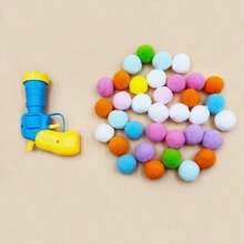 Silent Plush Ball Cat Toy Launcher, Cat Ball Launcher, Pet Ball Self-Entertainment Boredom Relief Elastic - View 3