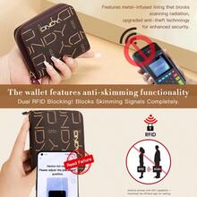 ONDY Ví ngắn gấp đôi nữ phong cách vintage - 2 lớp dung tích lớn, chống trộm chặn RFID, nhiều ngăn đựng thẻ, ví đựng thẻ trung tính, ví tổ chức thẻ tín dụng, quà tặng ngày lễ cho bạn gái/chị em gái/mẹ, ví đựng tiền xu thiết yếu hàng ngày - Nhiều màu - Xem 2