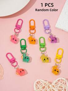 Cute Fluorescent Cow Keychain, Multi-Color Resin Cow Bag Charm, Quick-Release Backpack Pendant Accessory, Sweet Little Gift For Girls And Teenagers - Cow Pendant - View 8