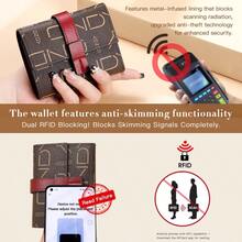 ONDY Ví ngắn nữ 3 gấp cổ điển/Ví đựng thẻ 3 gấp cài nút 2 trong 1 chống trộm RFID, nhỏ gọn tiện lợi unisex cho nữ trẻ/phụ nữ/nhân viên văn phòng/công sở, ví đựng tiền xu thiết yếu - Nhiều màu - Xem 2