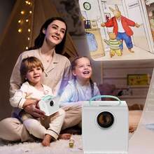 Dam Video Projector For Kids, With HDMI And USB Inputs. Resolution Compatible HD1080P. - Blue - View 2