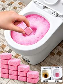 50pcs Toilet Automatic Cleaning Tablets, Remove Urine Stains And Yellow ...
